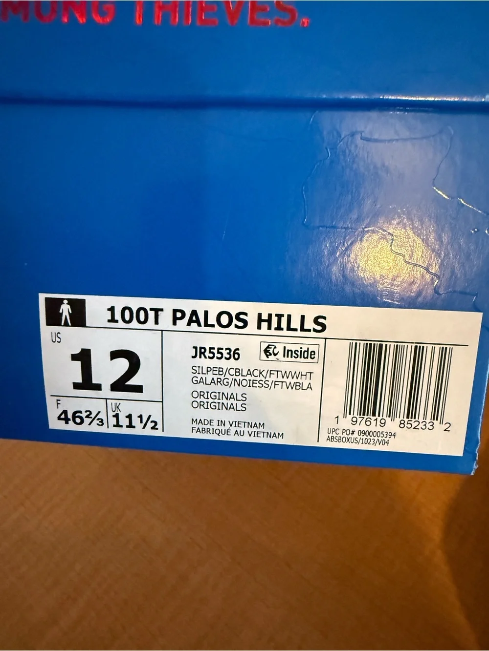 NEW adidas Originals x 100 Thieves Palos Hills Silver Pebble Black JR5536